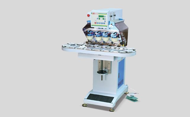 MPC 4PC90 - Dört Renk x 16 İstasyon Tampon Baskı Makinesi